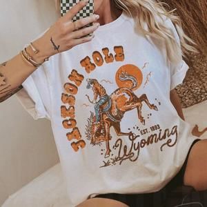 Jackson Hole Tee, Wyoming T-Shirt T-Shirt, Retro Inspired Shirt